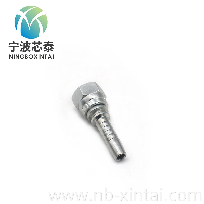 20211 Hydraulic Hose Fitting Pipe Fitting Metric Female Flat Seat Carbon Steel Factory Fitting